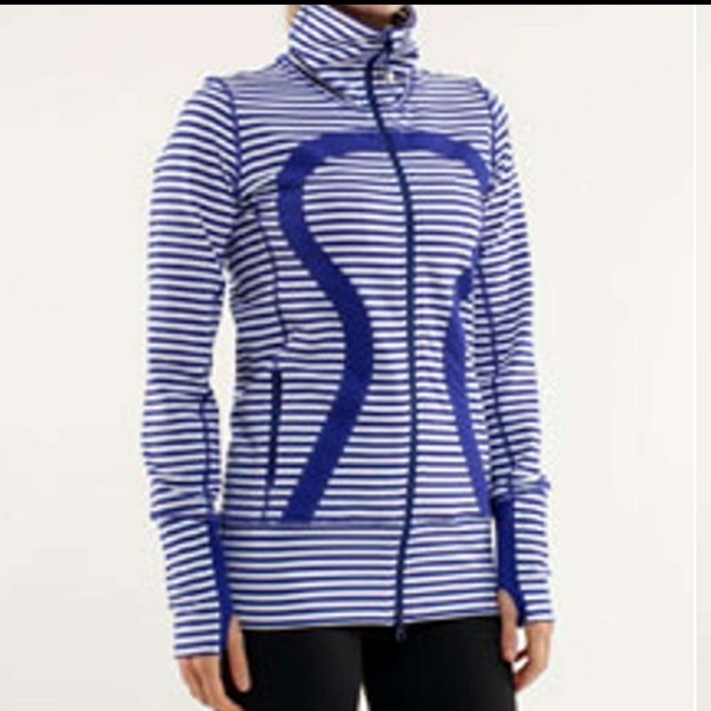 Lululemon "In Stride" Zipper Front Striped Jacket